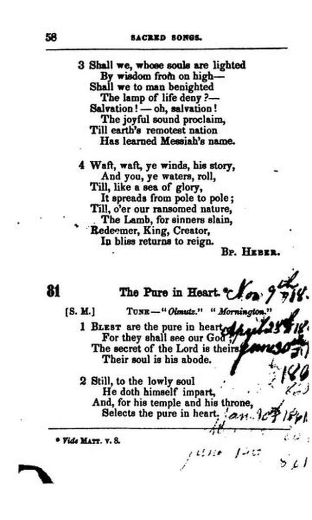 A Selection of Sacred Songs. 2nd ed. page 54