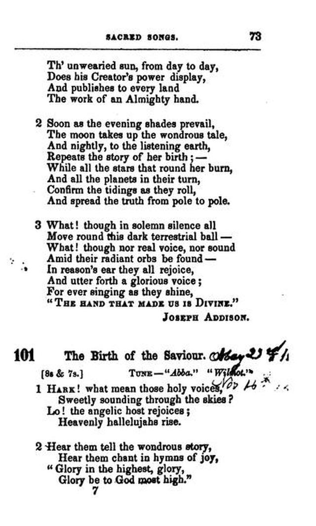 A Selection of Sacred Songs. 2nd ed. page 69