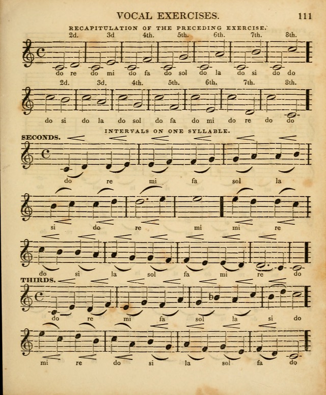 The Sunday School Singing Book: being a collection of hymns with appropriate music, designed as a guide and assistant to the devotional exercises of Sabbath schools and families...(3rd ed.) page 111