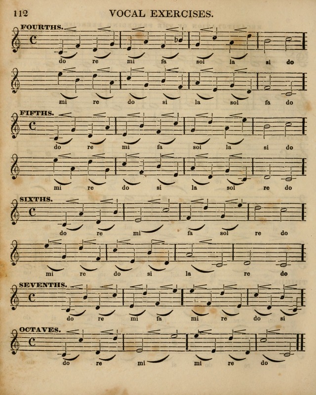 The Sunday School Singing Book: being a collection of hymns with appropriate music, designed as a guide and assistant to the devotional exercises of Sabbath schools and families...(3rd ed.) page 112