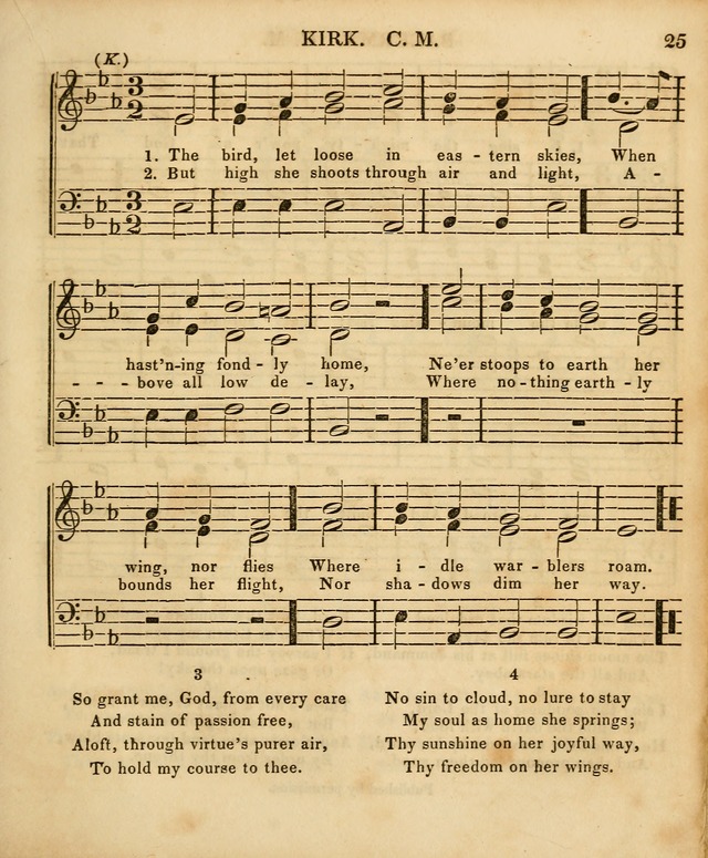 The Sunday School Singing Book: being a collection of hymns with appropriate music, designed as a guide and assistant to the devotional exercises of Sabbath schools and families...(3rd ed.) page 25