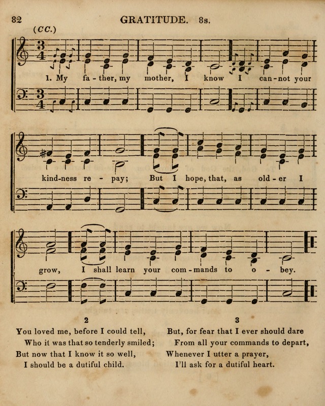 The Sunday School Singing Book: being a collection of hymns with appropriate music, designed as a guide and assistant to the devotional exercises of Sabbath schools and families...(3rd ed.) page 82