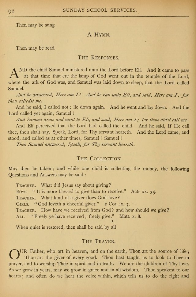 Sunday School Service Book and Hymnal page 109