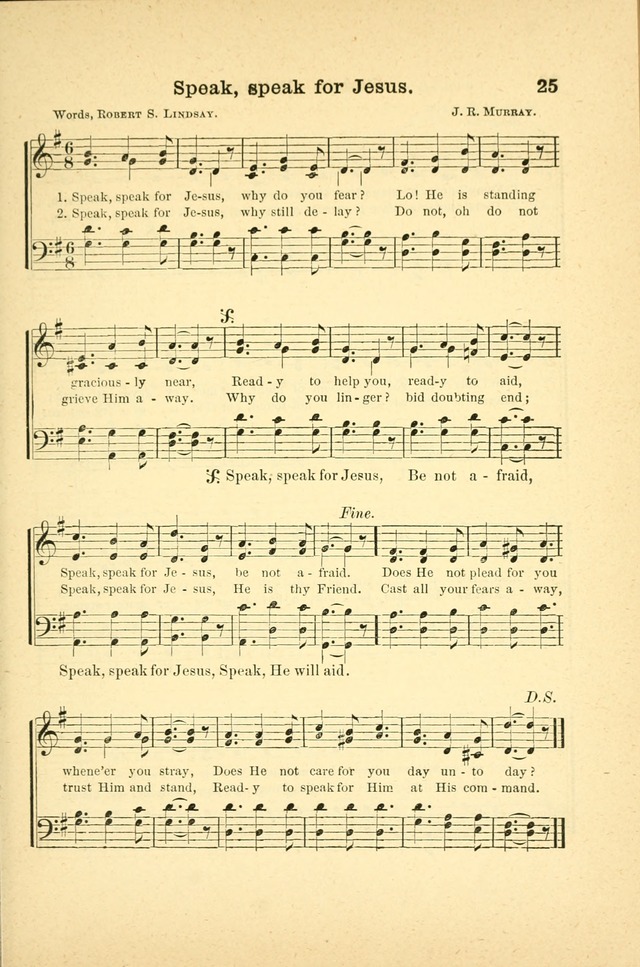 Songs for Sunday Schools and Gospel Meetings page 25