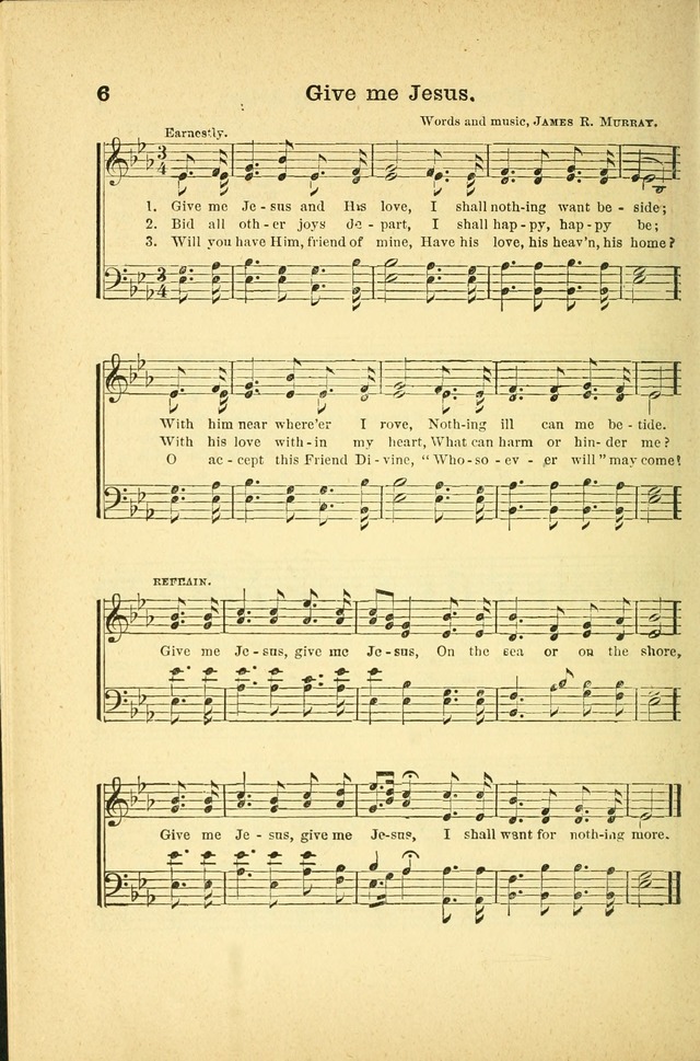 Songs for Sunday Schools and Gospel Meetings page 6