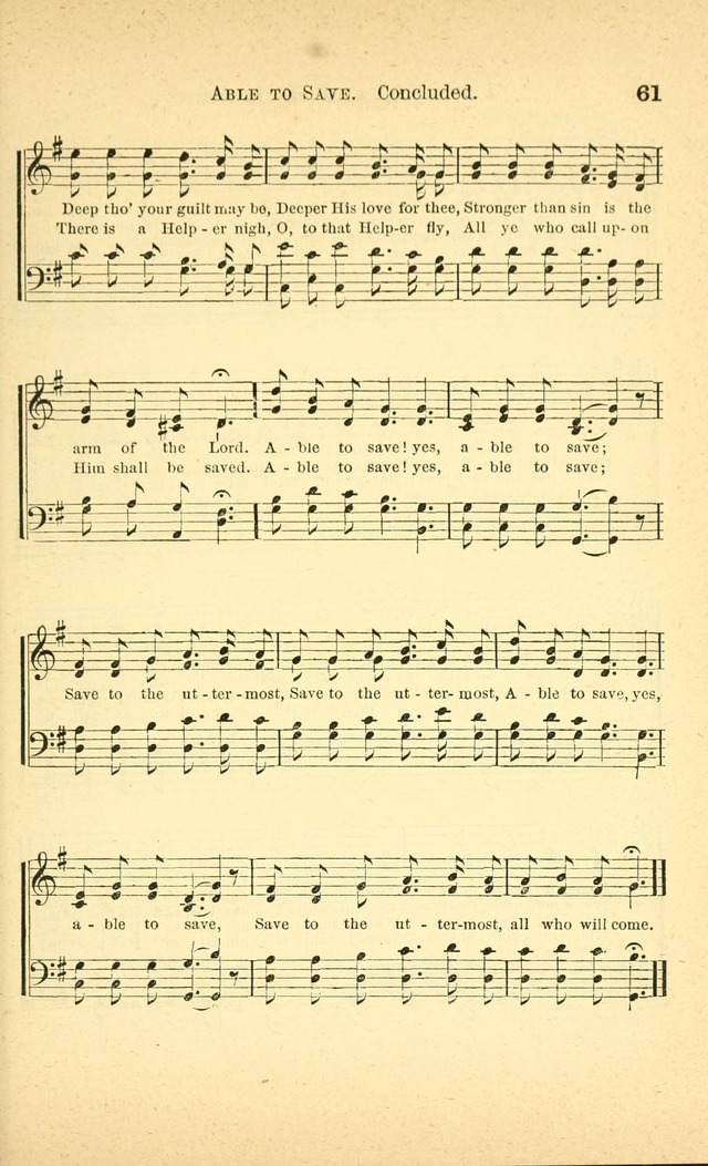 Songs for Sunday Schools and Gospel Meetings page 61