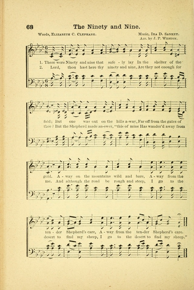 Songs for Sunday Schools and Gospel Meetings page 68