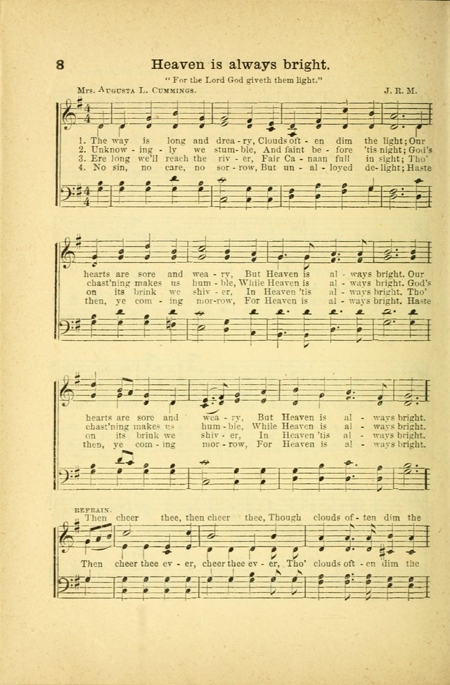 Songs for Sunday Schools and Gospel Meetings page 8