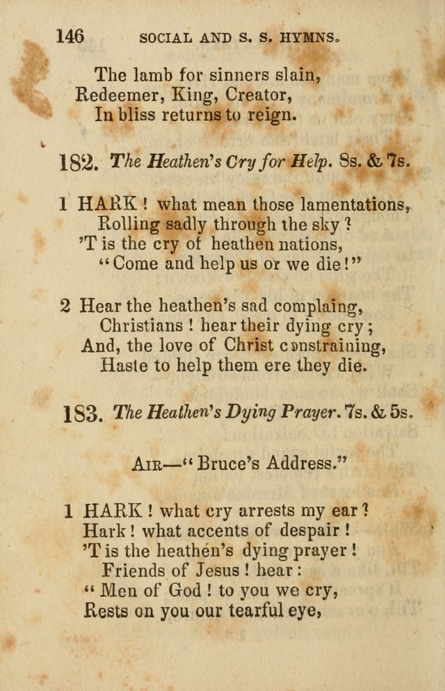 The Social and Sabbath School Hymn-Book. (5th ed.) page 149