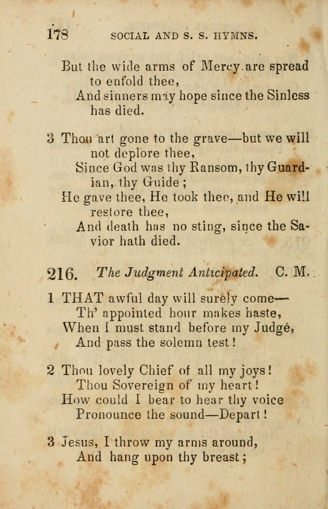 The Social and Sabbath School Hymn-Book. (5th ed.) page 181