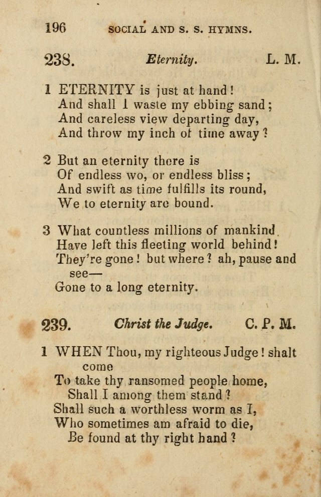The Social and Sabbath School Hymn-Book. (5th ed.) page 199