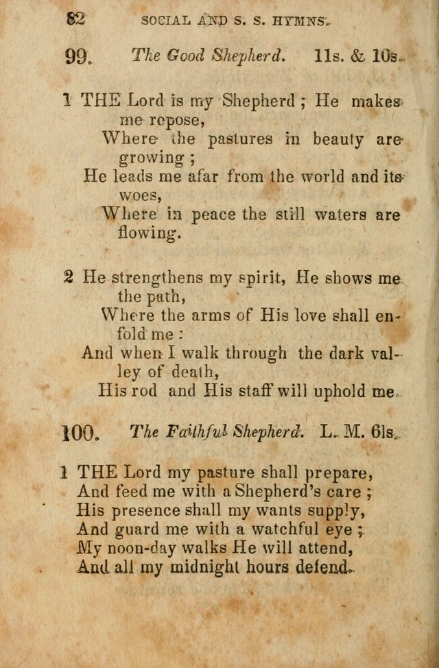 The Social and Sabbath School Hymn-Book. (5th ed.) page 85