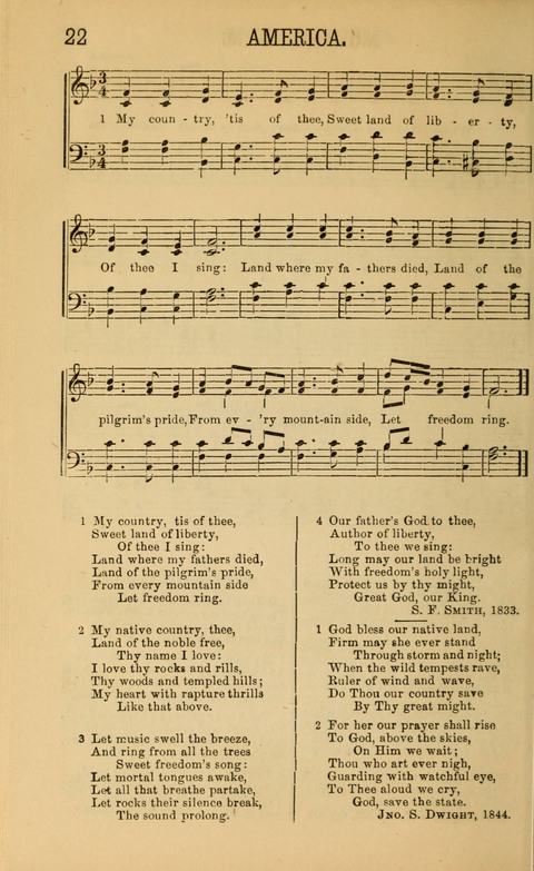 Sabbath Songs and Spiritual Hymns page 22