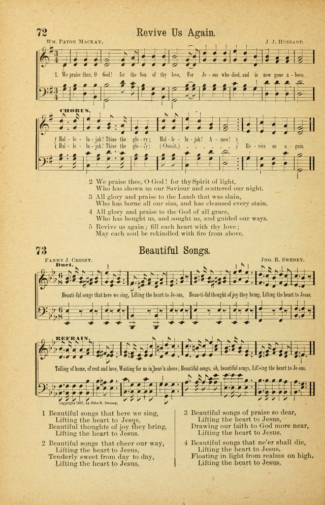 The Standard Sunday School Hymnal page 52