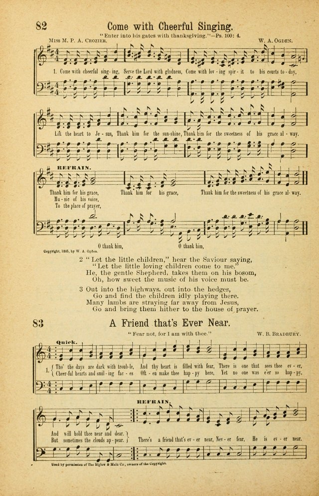 The Standard Sunday School Hymnal page 58