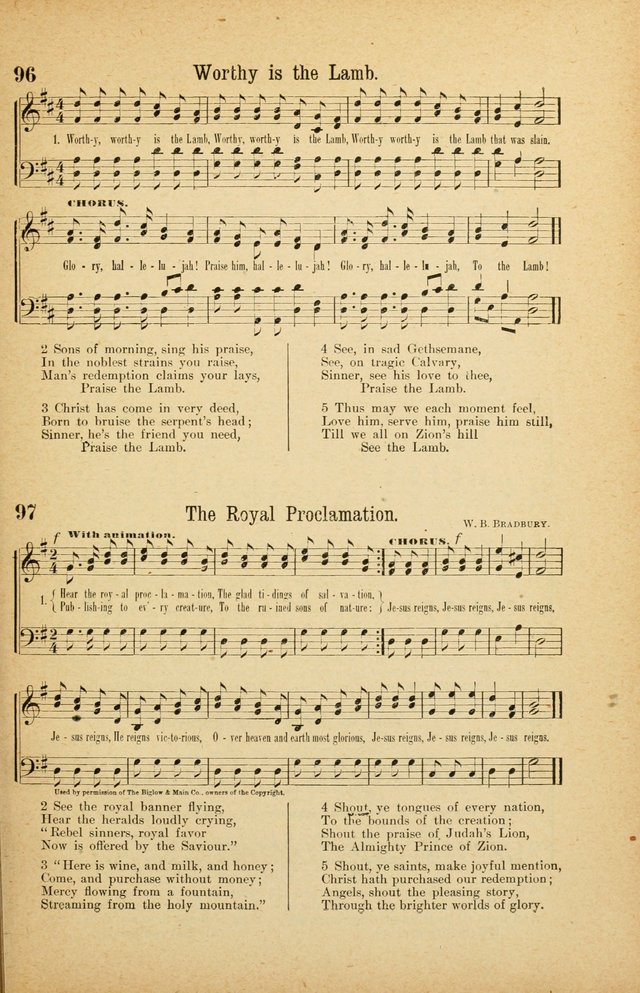 The Standard Sunday School Hymnal page 67