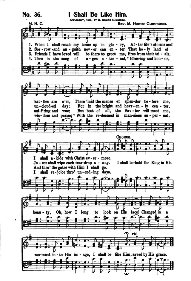Songs of Salvation and Service. Revised page 36