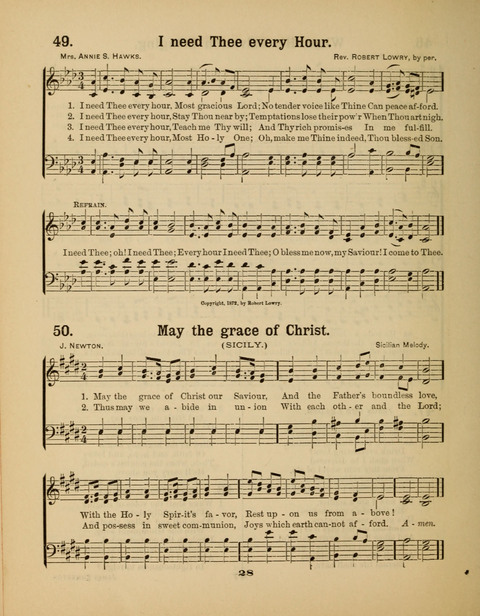 Select Songs for the Sunday School page 28