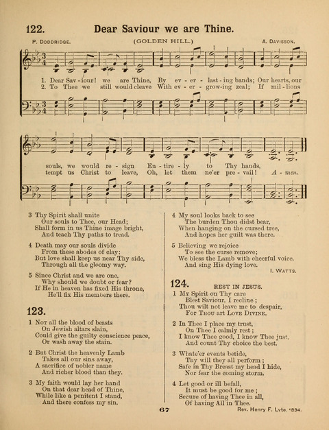 Select Songs for the Sunday School page 67