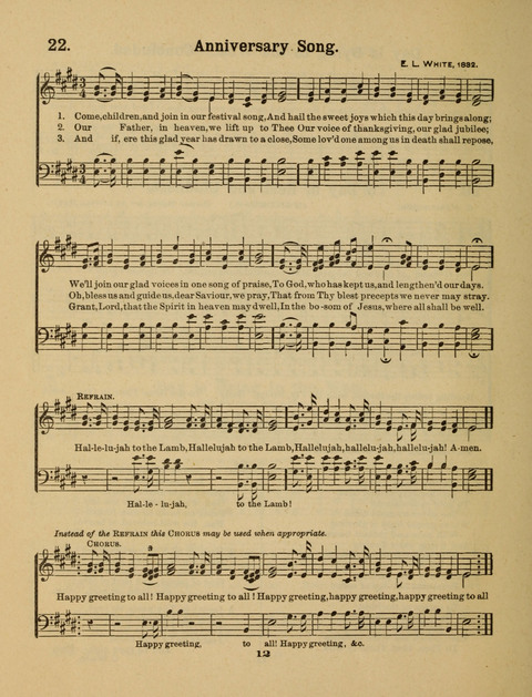 Select Songs for the Singing Service: in the Prayer Meeting and Sunday School page 12