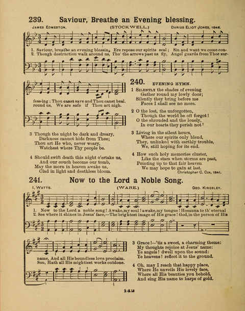 Select Songs for the Singing Service: in the Prayer Meeting and Sunday School page 142