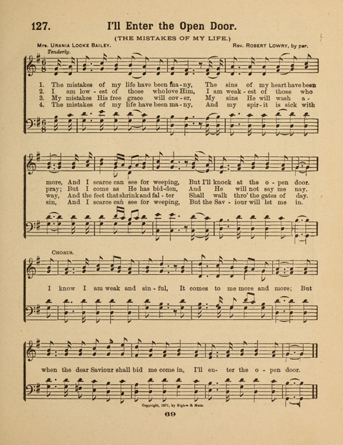Select Songs for the Singing Service: in the Prayer Meeting and Sunday School page 69