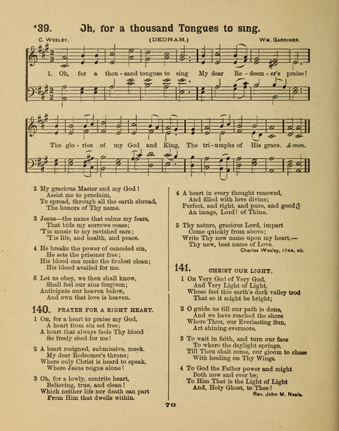 Select Songs for the Singing Service: in the Prayer Meeting and Sunday School page 76