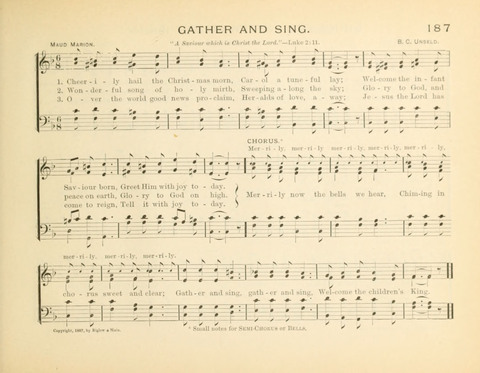 Sunny-Side Songs for Sunday Schools page 187