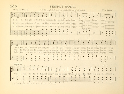 Sunny-Side Songs for Sunday Schools page 200