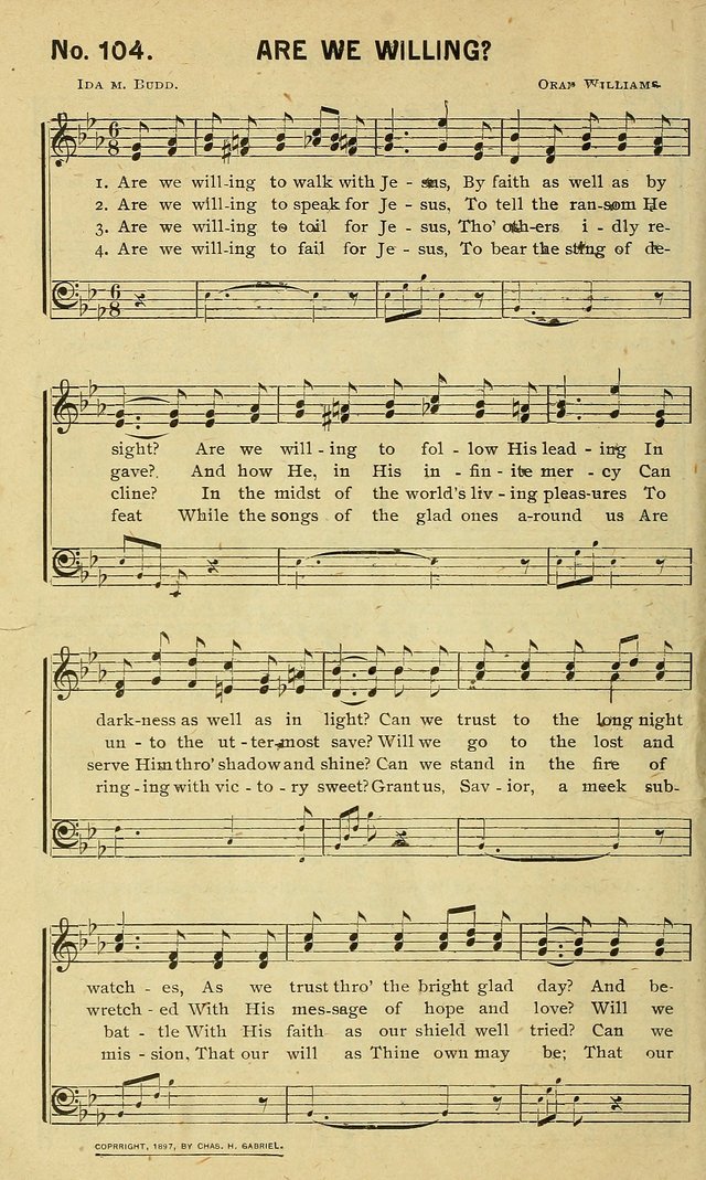 Special Songs: for Sunday schools, revival meetings, etc. page 104