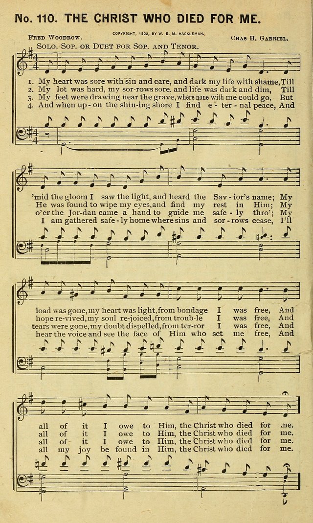 Special Songs: for Sunday schools, revival meetings, etc. page 110