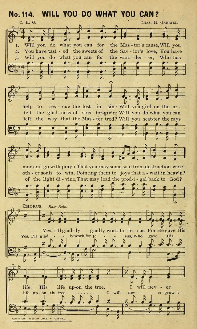Special Songs: for Sunday schools, revival meetings, etc. page 114