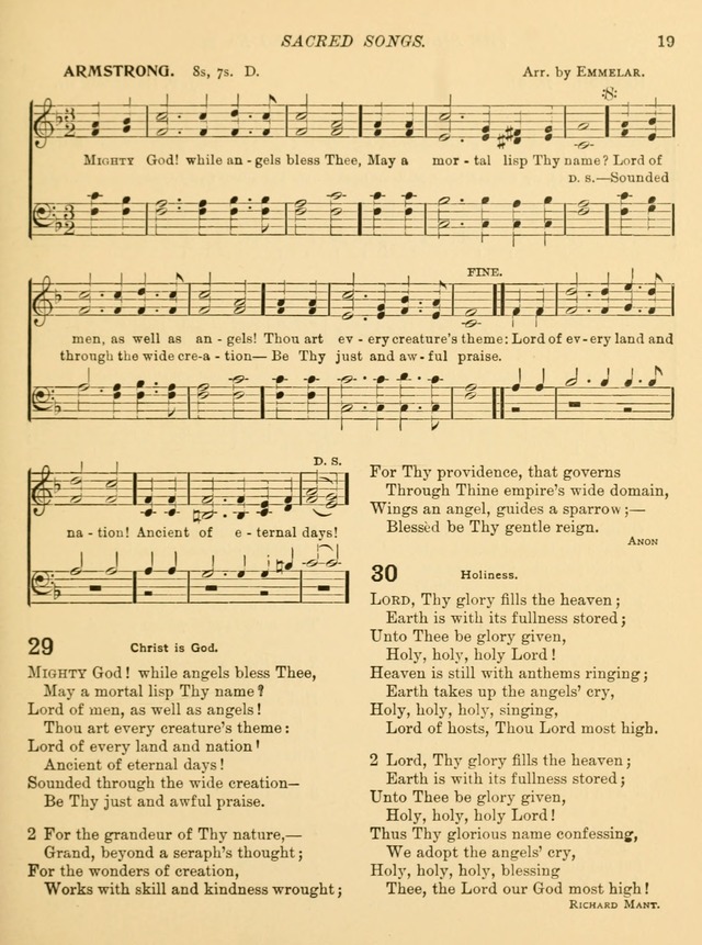Sacred Songs for School Use page 22