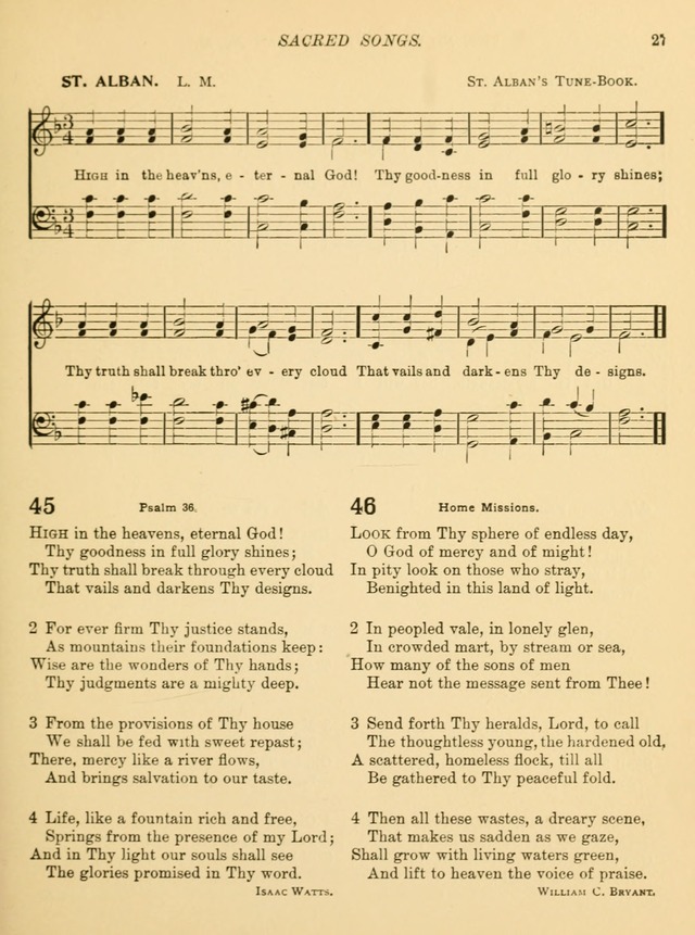 Sacred Songs for School Use page 30