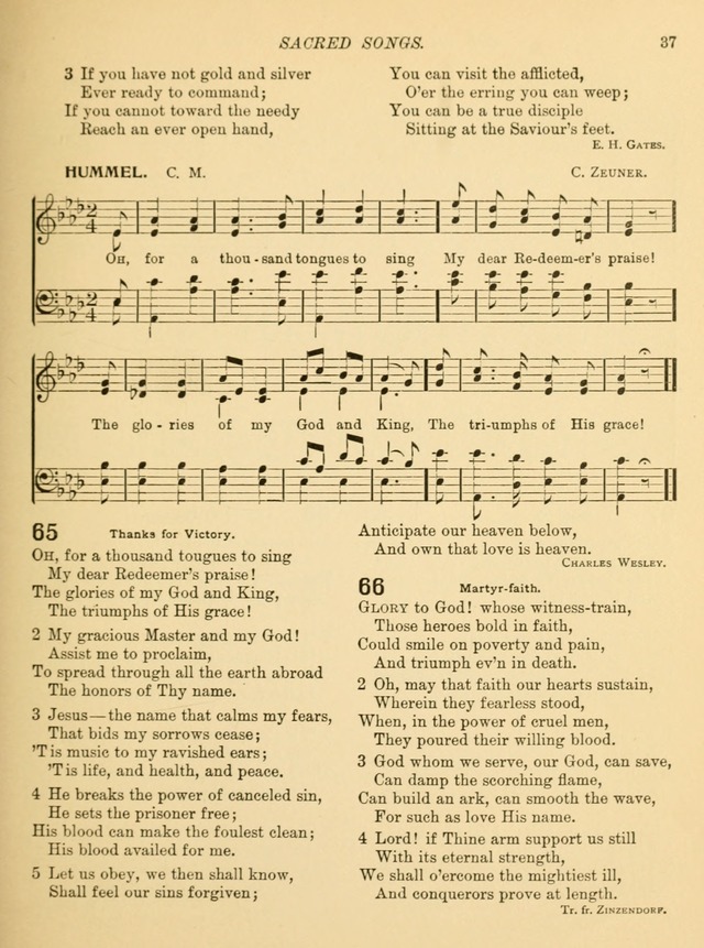 Sacred Songs for School Use page 40