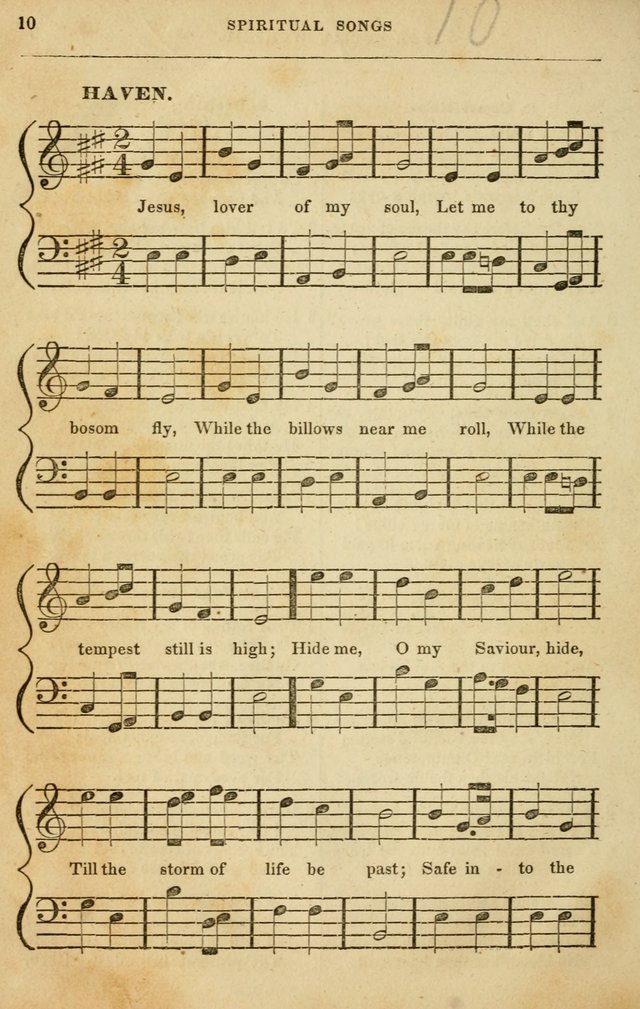 Spiritual Songs for Social Worship: adapted to the use of families and private circles in seasons of rivival, to missionary meetings, to the monthly concert, and to other occasions of special interest page 10