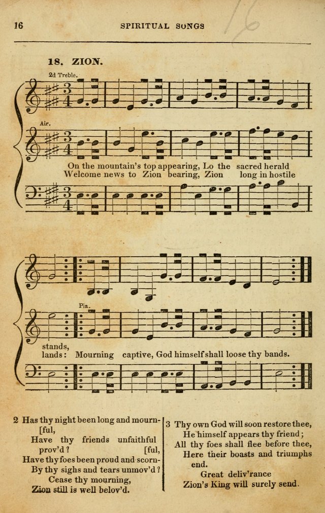 Spiritual Songs for Social Worship: adapted to the use of families and private circles in seasons of rivival, to missionary meetings, to the monthly concert, and to other occasions of special interest page 16