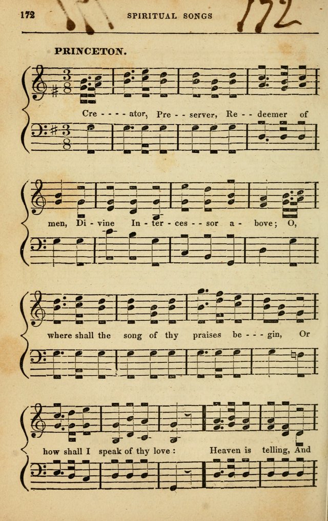 Spiritual Songs for Social Worship: adapted to the use of families and private circles in seasons of rivival, to missionary meetings, to the monthly concert, and to other occasions of special interest page 172