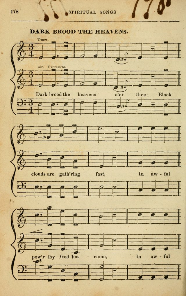 Spiritual Songs for Social Worship: adapted to the use of families and private circles in seasons of rivival, to missionary meetings, to the monthly concert, and to other occasions of special interest page 178