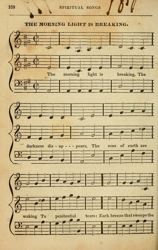 Spiritual Songs for Social Worship: adapted to the use of families and private circles in seasons of rivival, to missionary meetings, to the monthly concert, and to other occasions of special interest page 180
