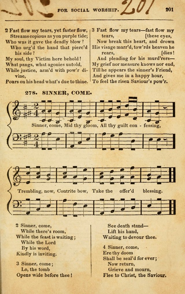 Spiritual Songs for Social Worship: adapted to the use of families and private circles in seasons of rivival, to missionary meetings, to the monthly concert, and to other occasions of special interest page 201