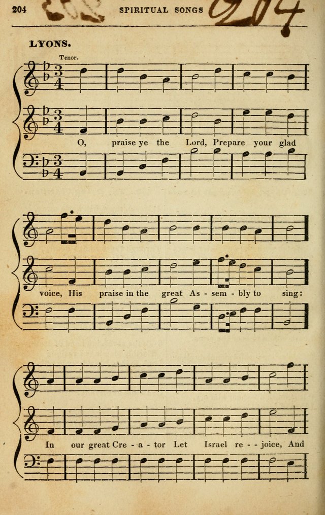 Spiritual Songs for Social Worship: adapted to the use of families and private circles in seasons of rivival, to missionary meetings, to the monthly concert, and to other occasions of special interest page 204