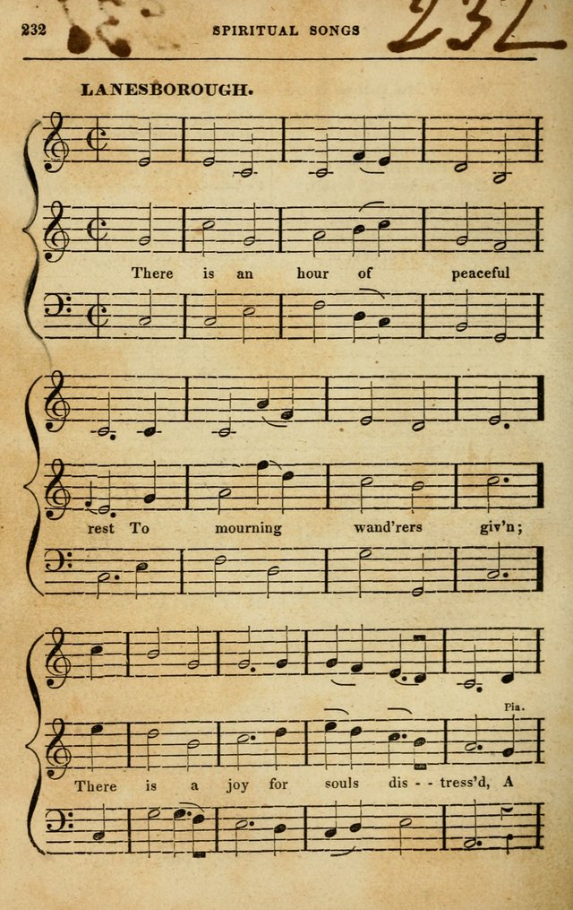 Spiritual Songs for Social Worship: adapted to the use of families and private circles in seasons of rivival, to missionary meetings, to the monthly concert, and to other occasions of special interest page 232