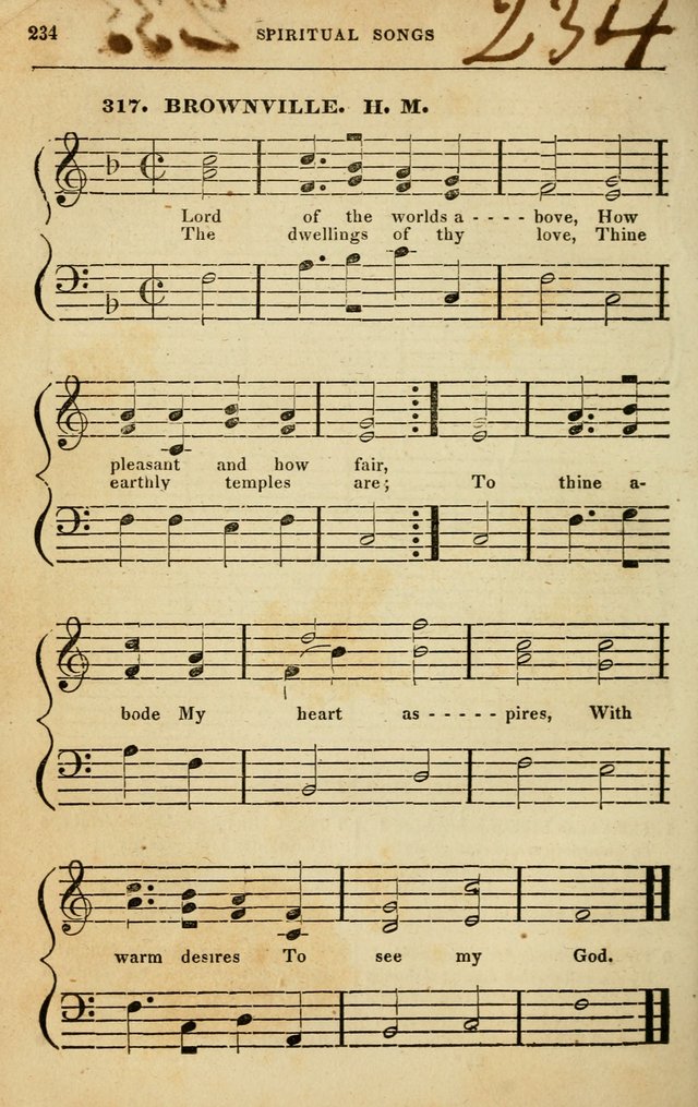 Spiritual Songs for Social Worship: adapted to the use of families and private circles in seasons of rivival, to missionary meetings, to the monthly concert, and to other occasions of special interest page 234