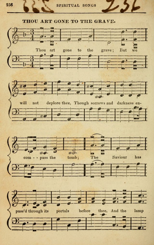 Spiritual Songs for Social Worship: adapted to the use of families and private circles in seasons of rivival, to missionary meetings, to the monthly concert, and to other occasions of special interest page 236