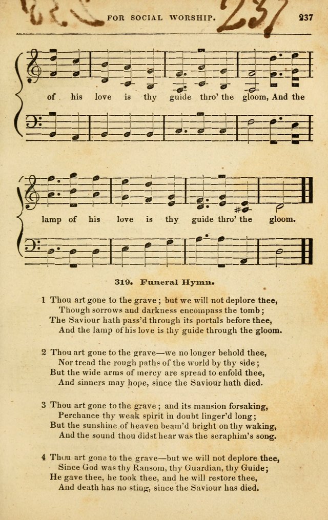 Spiritual Songs for Social Worship: adapted to the use of families and private circles in seasons of rivival, to missionary meetings, to the monthly concert, and to other occasions of special interest page 237