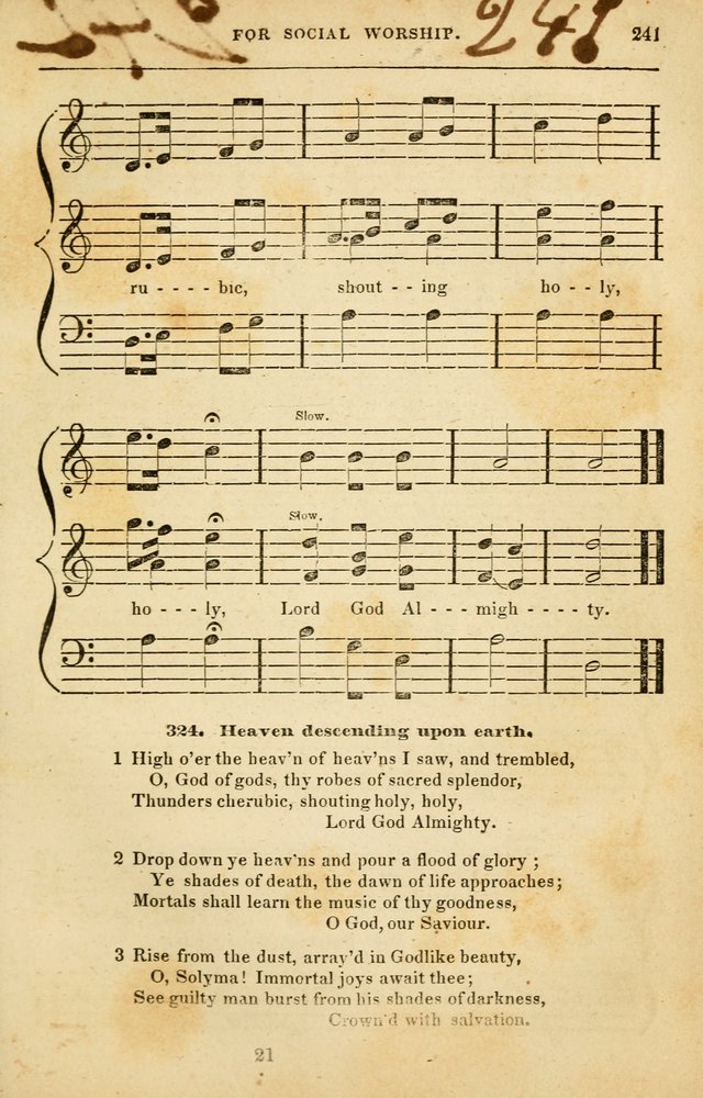 Spiritual Songs for Social Worship: adapted to the use of families and private circles in seasons of rivival, to missionary meetings, to the monthly concert, and to other occasions of special interest page 241