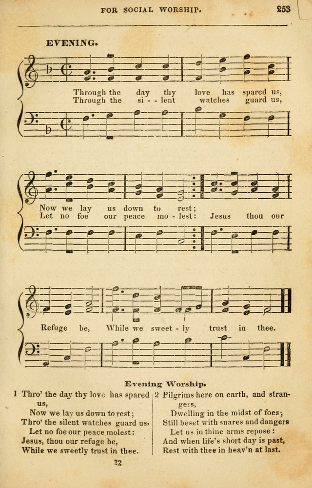 Spiritual Songs for Social Worship: adapted to the use of families and private circles in seasons of rivival, to missionary meetings, to the monthly concert, and to other occasions of special interest page 253