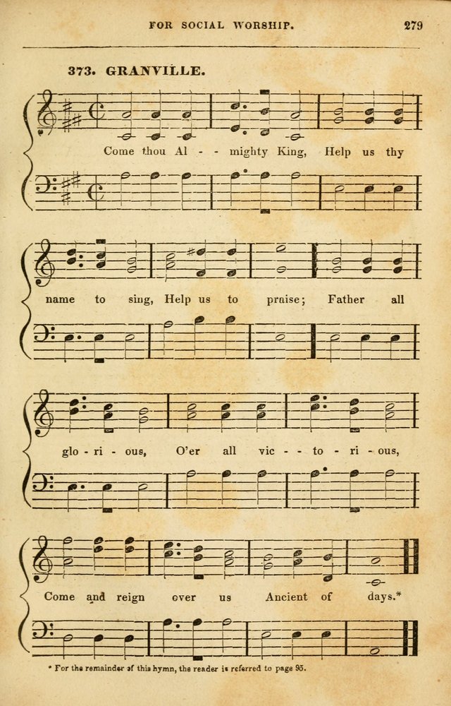 Spiritual Songs for Social Worship: adapted to the use of families and private circles in seasons of rivival, to missionary meetings, to the monthly concert, and to other occasions of special interest page 279