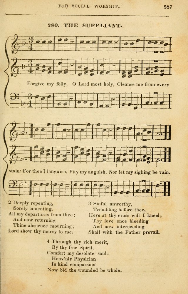 Spiritual Songs for Social Worship: adapted to the use of families and private circles in seasons of rivival, to missionary meetings, to the monthly concert, and to other occasions of special interest page 287